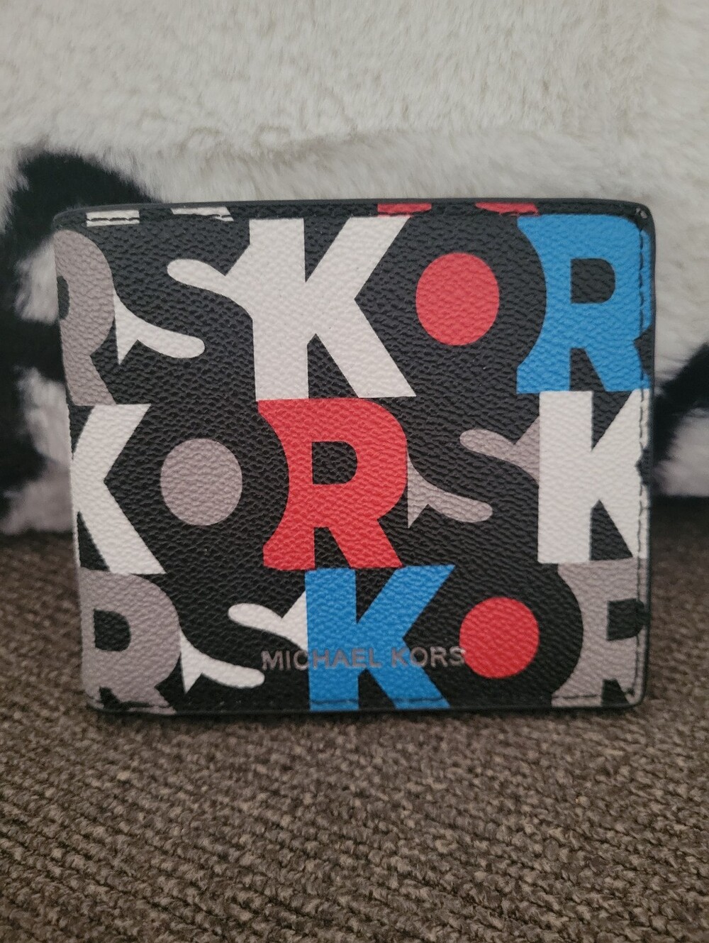 Authentic Michael Kors Multicolor Logo Mens Wallet